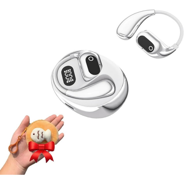 Ms190 Écouteurs de Traduction, Prend en Charge la Traduction en Temps Réel en 156 Langues avec Application, Écouteurs Bluetooth 5.3, Écouteur Traducteur AI Temps Réel, Écouteurs Ouverts