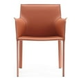 thumbnail image 2 of Manhattan Comfort Paris Saddle Leather Arm Chair in Clay Pink, 2 of 5