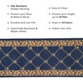 thumbnail image 3 of Custom Size Fleur De Lis French Design Black, Beige, Blue, Brown, Gray and Red Color Options Non-Slip Rubber Backing- 31 Inch Wide by Your Choice of Length-Hallway Stair Runner Carpet, 3 of 6