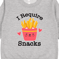 thumbnail image 3 of Inktastic Funny I Require Snacks French Fries Toddler Sweatshirt, 3 of 4