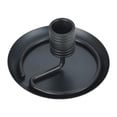 thumbnail image 1 of Quemador de bobinas con portarrollos de ajenjo y rejilla de acero para platos para interiores de hoteles. Negro, 1 of 9