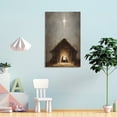 thumbnail image 3 of Framed Christmas Nativity Manger Christmas Manger Wall Decor Nativity Wall Art Christian Printable Baby Jesus Manger Painting,Christmas Holiday Decor for Home Office Room,Ready To Hang Poster, 3 of 5