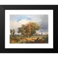 thumbnail image 2 of Károly Markó 18x15 Black Modern Framed Museum Art Print Titled - Motif of the Cascina in Pisa, 2 of 5
