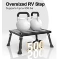 thumbnail image 3 of Support Way RV Step Stool, Oversized 500 lbs Capacity, 3-Level Adjustable Aluminum Step, Foldable Non-Slip Platform for Camper, Trailer, Motorhome, Outdoor Use, 3 of 7