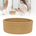 thumbnail image 2 of Clearance Under 5$ Dienrx Small Woven Baskets Tiny Oval Shallow Storage Baskets Mini Cotton Rope Empty Decorative Basket Boho Little Organizer for Nursery Room Kids Baby Dog Toy Gifts, 2 of 9