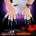 thumbnail image 3 of Jindong 10pcs Zombies Witch Fake Finger Nail Set Halloween Masquerade Finger Nails, 3 of 5