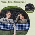 thumbnail image 2 of Saco de Dormir AGEMORE de Franela de Algodón Impermeable Doble para 2 Personas, 2 of 7