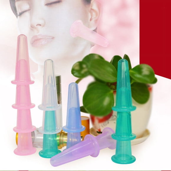 37x80mm Silicone Massage Vacuum Body Facial Cup Silicone Chinese Anti Cellulite Cupping Cup Health Care