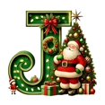 thumbnail image 2 of Home Decor Christmas Decoration Christmas Decorations Santa Figure Christmas Pendant 2D Acrylic 26 Letters Pendant Christmas Tree Decoration Christmas Decoration Figures, 2 of 4