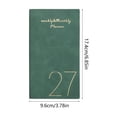 thumbnail image 3 of MTBLYS Agenda en inglés 2027 | Planificador diario de 365 días | Cuaderno portátil | Calendario de papel | Agenda semanal y mensual | 6.85 x 3.78 x 1.18 pulgadas, 3 of 6