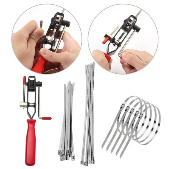 Auto/ATV CV Joint Banding Boot Axle Clamp Pliers with 20PCS Stainless Steel CV Joint Boot Band Clamps for Most Cars  ﻿