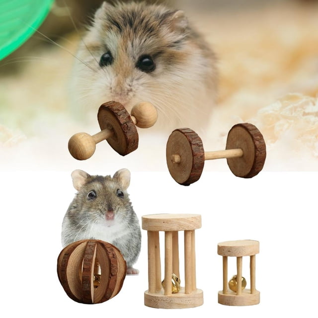 de 5 Piezas/10 Piezas de Juguetes para Masticar Hámster, de Rodillo Chinchil, Jerbo Ardil Roedore Juguetes , Sumini , Colco Pelota de ejercicio para hámster