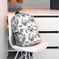 thumbnail image 3 of Rateoe Cute French Bulldog Pattern Student Backpack Water-resistant Backpack 15-inch Laptop Backpack Lightweight Adjustable School Backpack, 3 of 6