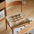 thumbnail image 6 of Xecvkr Cotton Linen Chair Cushion Four Season Plush Soft Breathable Butt Seat Pad Office Classroom Stool Home 1 Pack Coffee, 6 of 6