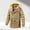 Yellow, variant on Ofreoo Men Winter Casual Solid Hooded Zipper Pockets Long Sleeve Cardigan Coat Jacket
