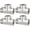 PACK OF 4, variant on 304 Stainless Steel Pipe Fitting, Tee 1/4" x 1/4" x 1/4" NPT Female Thread Adapter(2-PACK)