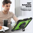 thumbnail image 4 of XYX For iPad Pro 11 inch Case 2024 (M4), 360 Rotating Shockproof Cover with Stand, Screen Protector, Shoulder Strap, Lime PC, 4 of 7