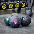 thumbnail image 2 of Fitvids 10 Pound Weighted Medicine Ball for Home Gym Training and Fitness, Purple, 2 of 6