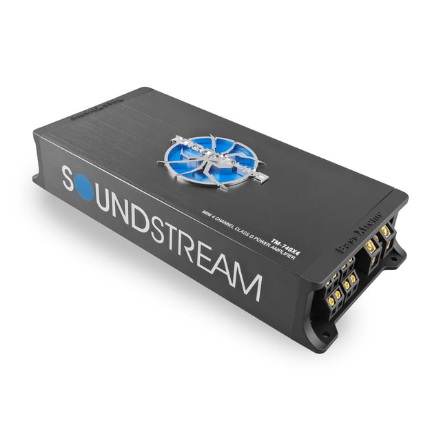 Mini Amplificador 4 Canales 740w Rms Soundstream Tm-740x4 Clase D Alta Potencia Car Audio Profesional 2 Ohms Estable 600w