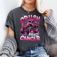 thumbnail image 2 of Crush Breast Cancer Monster Truck Girls Boys Pink Awareness Unisex T-Shirt, Sizes S-5XL, Gategoo, 2 of 5