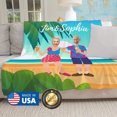 thumbnail image 2 of Hawaii Vacation Photo Blanket, Personalized Retirement Gift, 2 of 10