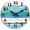 A-blue,white, variant on Wall Clock Silent Non Ticking Wall Clocks Battery Operated, Rustic Coastal Country Clock Decorative for Bathroom Kitchen(12 inch)