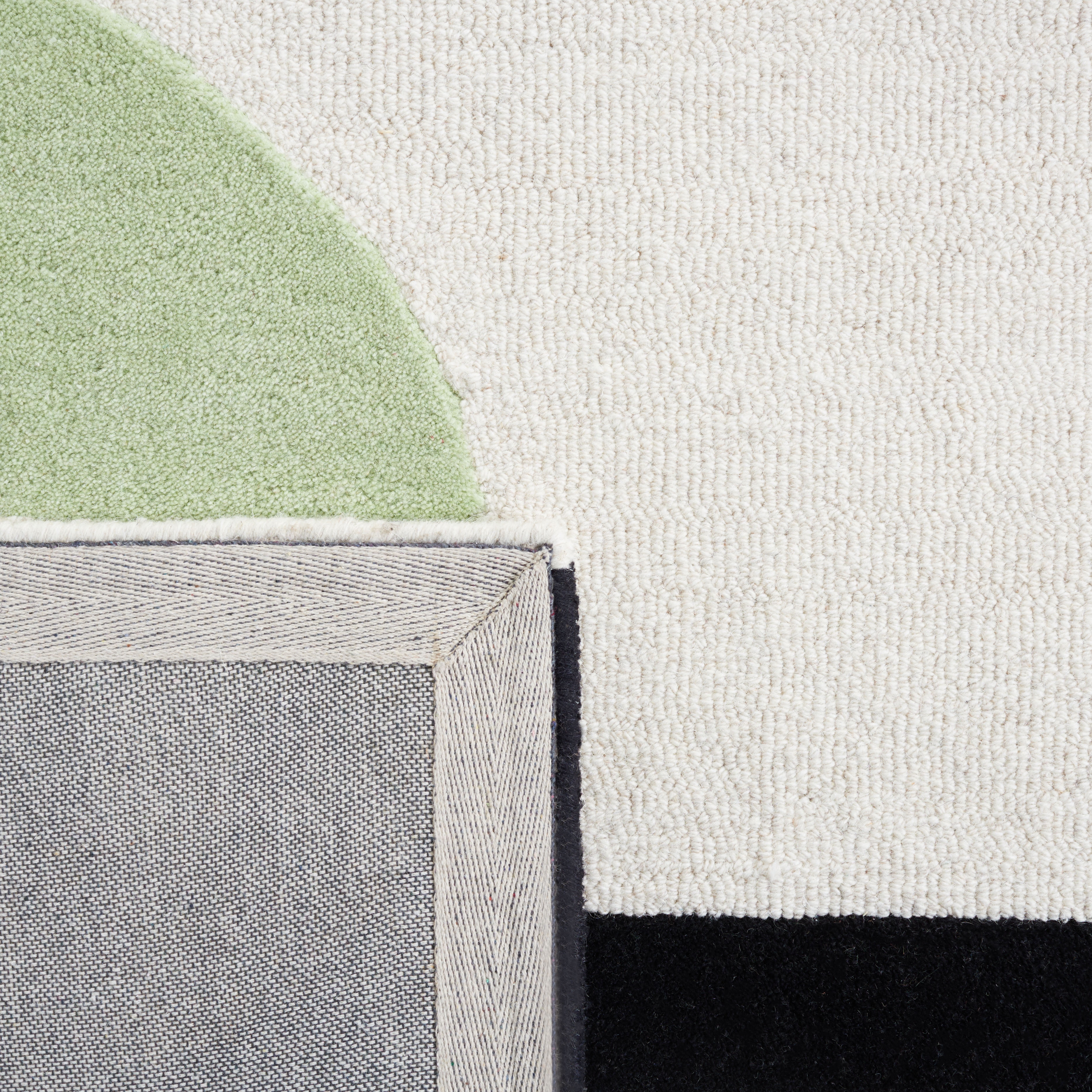 SAFAVIEH Rodeo Drive Darien Abstract Area Rug, Green/Black, 6' x 6' Square