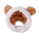 thumbnail image 3 of Lindo disfraz de gato sombrero gorro de fiesta orejeras de protección contra el ruido envoltura para la cabeza para animales pequeños gatos medianos a y marrón, 3 of 8
