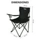 thumbnail image 2 of Silla Camping Y Playa Plegable Portatil Para Exteriores Gaon Negro Duralife Camping, 2 of 9