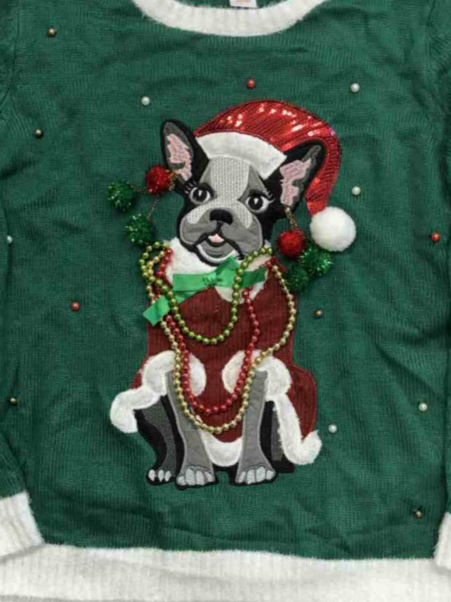 walmart boston terrier christmas sweater