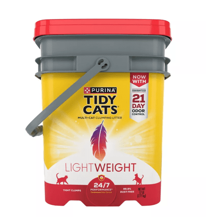 Tidy Cats 24/7 Performance Lightweight Low-Dust Scented Clumping Clay Cat Litter, Multi-Cat