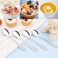 thumbnail image 5 of 24 Piece Kids Spoons Toddler Spoons,6.5 inch Stainless Steel Kids Silverware Toddler Utensils,Child and Toddler Safe Flatware Children Spoons,Baby Spoons for Self Feeding,Dishwasher Safe, 5 of 6