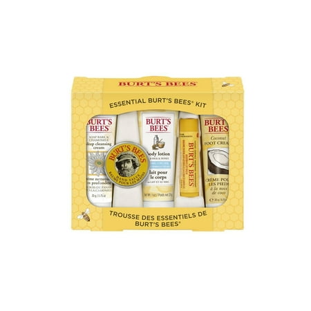 Foot Care Set 5 Piece Burt's Bees Essential Everyday Beauty Gift Set, 5 Travel Size Products - Deep Cleansing Cream, Hand Salve, Body Lotion, Foot Cream and Lip Balm, SKIN CARE PRODUCTS:.., By Burts Bees ()
