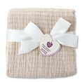 thumbnail image 5 of Parent's Choice Woven Baby Blanket, 100% Cotton, Soft & Cozy, Birch Dash, 30" x 40", 5 of 6