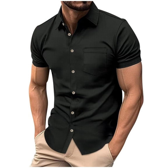 Men Short Sleeve Casual Shirt with Pocket Mens T-Shirts Graphic Print Fashion Tees Summer Shirts for Teens Baggy Hawaiian Shirt for Men Cotton Big and Tall my orders
