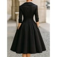thumbnail image 5 of Elegant and flattering long-sleeved dress for women with a fitted waist., 5 of 5