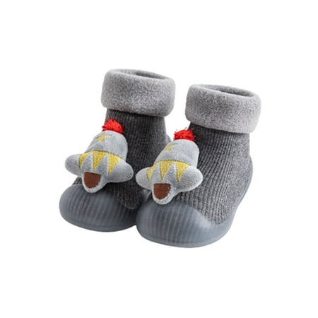 

Binmer Christmas Winter Plush Baby Toddler Shoes 0-3 Years Old Baby Socks Shoes Men And Women Indoor Shoes Do Not Drop