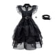 thumbnail image 1 of Girls Wednesday The Addams Family Costume Fancy Mash Dress Fiesta de cumpleaños para niños-yky, 1 of 1
