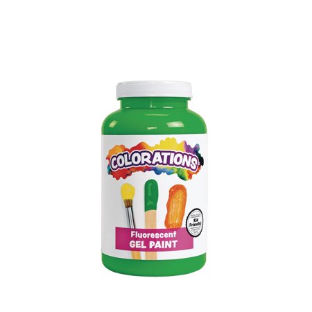 UPC: 0191487013246 | Colorations Fluorescent Gel Paint  Neon Green  16 oz.