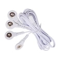 thumbnail image 5 of Cables conductores TENS premium de repuesto de 2,35 mm con conector blindado a 4 conectores de presión de 3,5 mm para unidades TENS (paquete de 6), 5 of 5