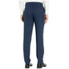 Kenneth Cole Reaction "Unlisted" Stretch Heather Gab Slim Fit Flat Front Flex Waistband Dress Pants Blue
