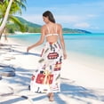thumbnail image 7 of FORMRS Womens Long Sarong Beach Wrap Semi-Sheer Bikini Skirt Bathing Swimsuit Cover Up, Christmas Box Train, 7 of 7