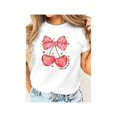thumbnail image 1 of Women'S Valentine'S Day Printed Short-sleeved T-shirt, 1 of 7