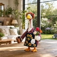 thumbnail image 6 of 23 Inch Porch Goose Outfit Set Fabric Garden Patio Decoration Seasonal Yard Ornament for Outdoor Courtyard Display, 6 of 6