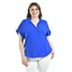thumbnail image 4 of Blusa casual manga corta Roman Fashion /Tallas Extras, 5112 (Azul rey) azul 38, 4 of 6