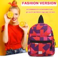 thumbnail image 3 of Bolsa Mochila de lona con estampado vintage para mujer Mochilas pequeñas de estilo preppy (D) JShteea Para Estrenar, 3 of 7