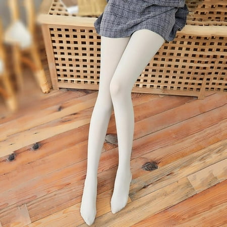 

Fantadool Women Fleece Lined Tights Winter Stretchy Tummy Control Thick Pantyhose Mid Waist Soft Warm Leggings 200D