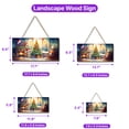 thumbnail image 5 of Merry Christmas Exotic Shorthair Santa Hat Xmas Tree Winter Holiday Landscape Wood Sign Cat Lover Kitten Owner Gifts Hanging Wall Home Decor - 01013, 5 of 5