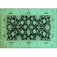 thumbnail image 1 of Ahgly Company Indoor Rectangle Oriental Turquoise Blue Traditional Area Rugs, 6' x 9', 1 of 4