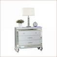 thumbnail image 4 of Bedroom Set 5-Piece Queen LED Brushed Silver Wood | Wood | Standard Beds, 4 of 13